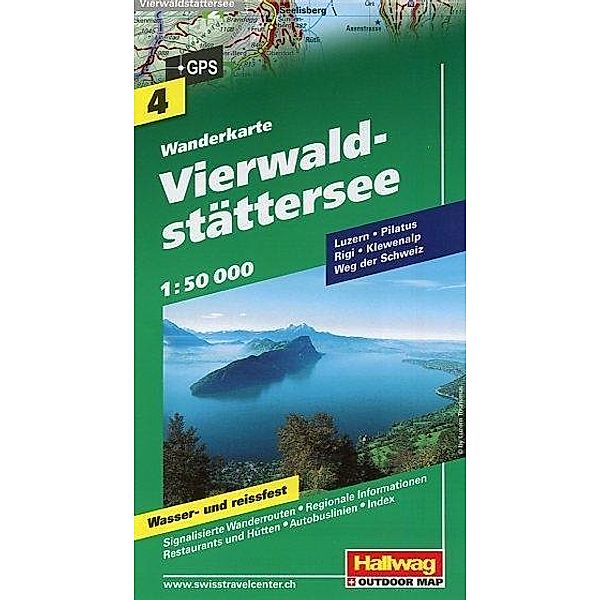 Vierwaldstättersee Wanderkarte Nr. 4, 1:50 000