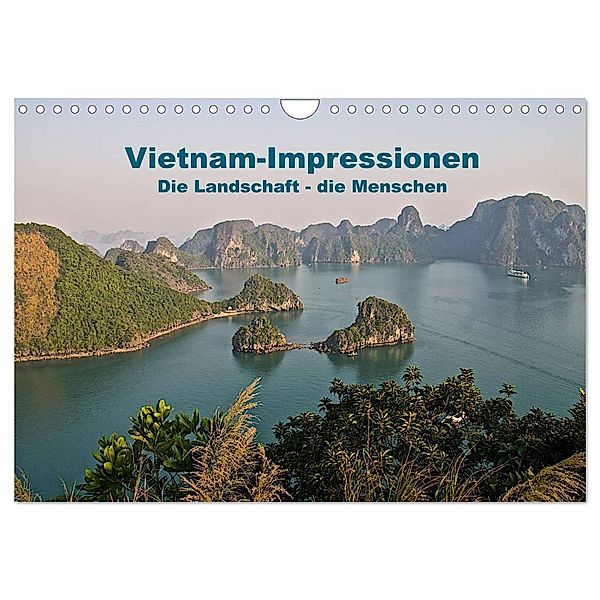 Vietnam Impressionen / Die Landschaft - die Menschen (Wandkalender 2024 DIN A4 quer), CALVENDO Monatskalender, Antonio Spiller