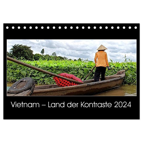 Vietnam - Land der Kontraste 2024 (Tischkalender 2024 DIN A5 quer), CALVENDO Monatskalender, Hamburg, © Mirko Weigt