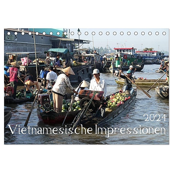 Vietnamesische Impressionen (Tischkalender 2024 DIN A5 quer), CALVENDO Monatskalender, Stefanie Goldscheider