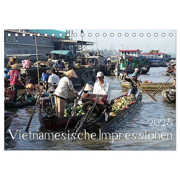 Vietnamesische Impressionen (Tischkalender 2025 DIN A5 quer), CALVENDO Monatskalender, Calvendo, Stefanie Goldscheider