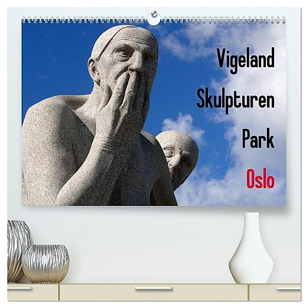 Vigeland Skulpturen Park Oslo (hochwertiger Premium Wandkalender 2024 DIN A2 quer), Kunstdruck in Hochglanz, Lucy M. Laube