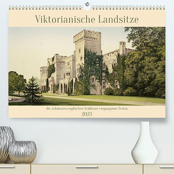 Viktorianische Landsitze (Premium, hochwertiger DIN A2 Wandkalender 2023, Kunstdruck in Hochglanz), Marena Camadini