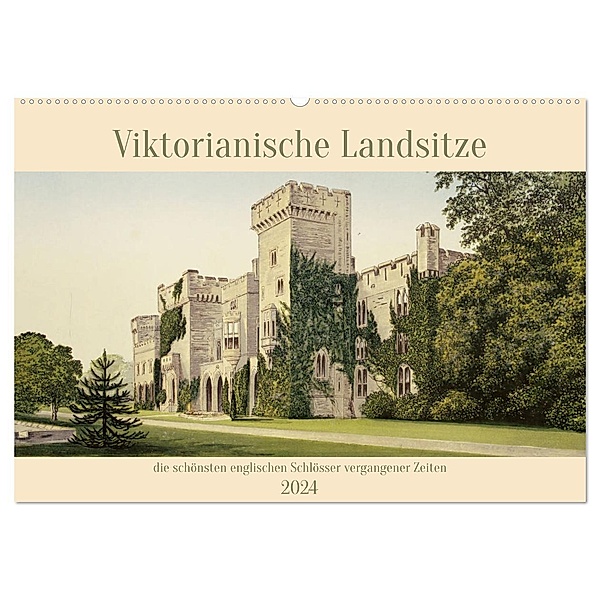 Viktorianische Landsitze (Wandkalender 2024 DIN A2 quer), CALVENDO Monatskalender, Marena Camadini
