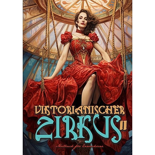 Viktorianischer Zirkus Malbuch für Erwachsene 2, Monsoon Publishing, Musterstück Grafik