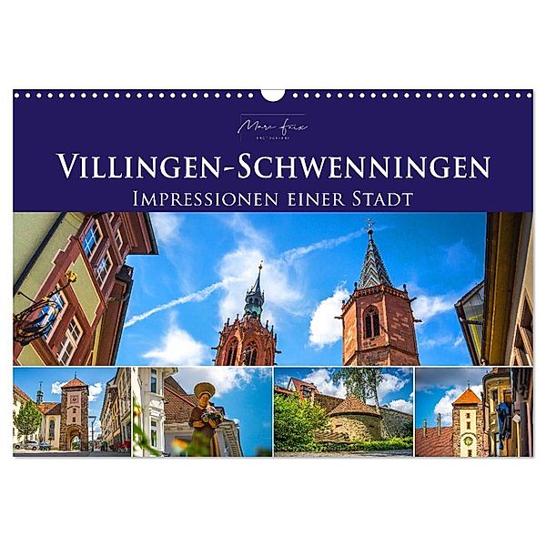 Villingen-Schwenningen - Impressionen einer Stadt (Wandkalender 2024 DIN A3 quer), CALVENDO Monatskalender, Marc Feix Photography