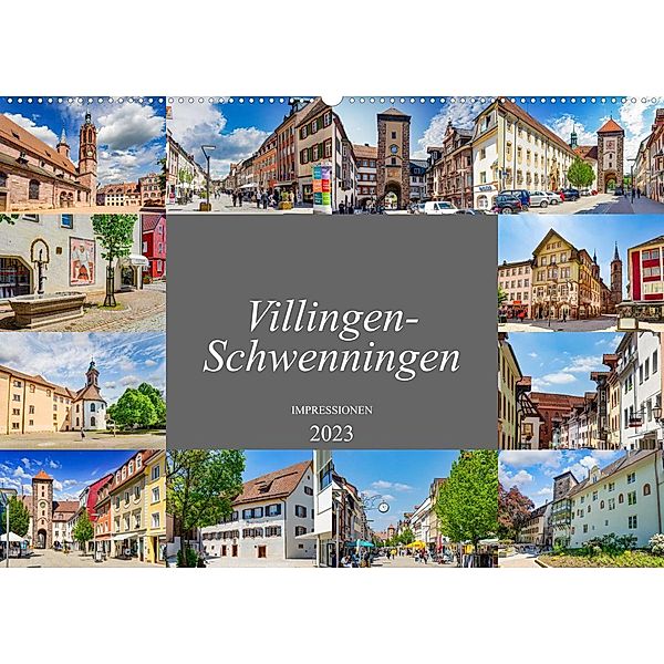 Villingen-Schwenningen Stadtansichten (Wandkalender 2023 DIN A2 quer), Dirk Meutzner