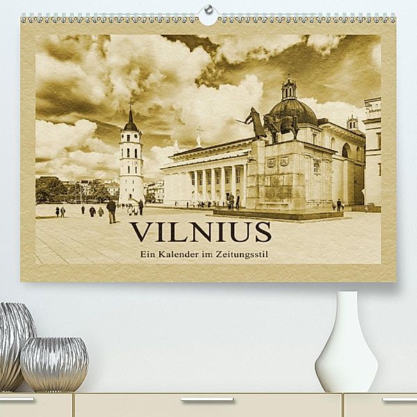 Vilnius - Ein Kalender im Zeitungsstil (Premium-Kalender 2020 DIN A2 quer), Gunter Kirsch