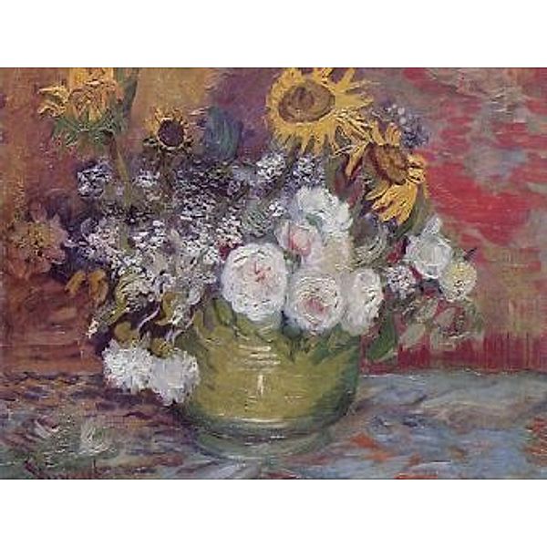 Vincent Willem van Gogh - Stilleben mit Rosen und Sonnenblumen - 100 Teile (Puzzle)