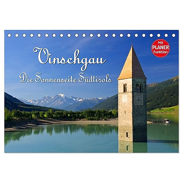 Vinschgau - Die Sonnenseite Südtirols (Tischkalender 2024 DIN A5 quer), CALVENDO Monatskalender, LianeM