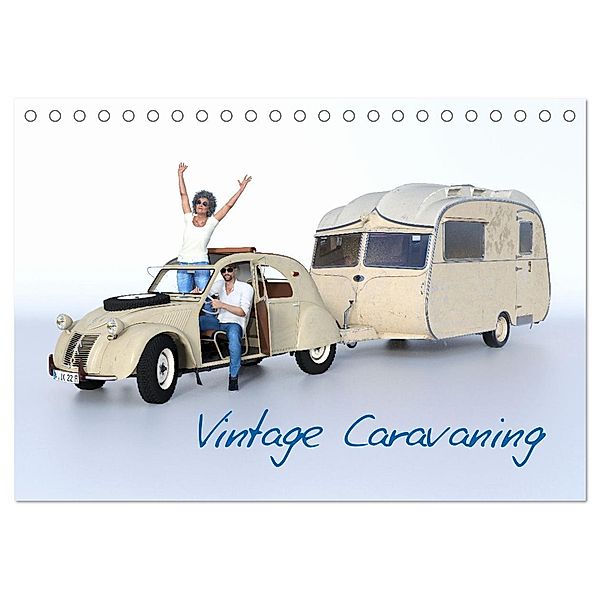 Vintage Caravaning (Tischkalender 2024 DIN A5 quer), CALVENDO Monatskalender, Herbert Reinecke