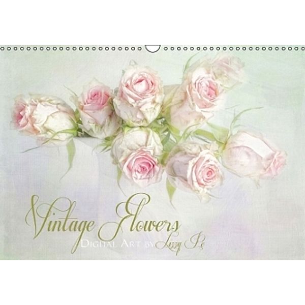 Vintage Flowers (Wandkalender 2015 DIN A3 quer), Lizzy Pe