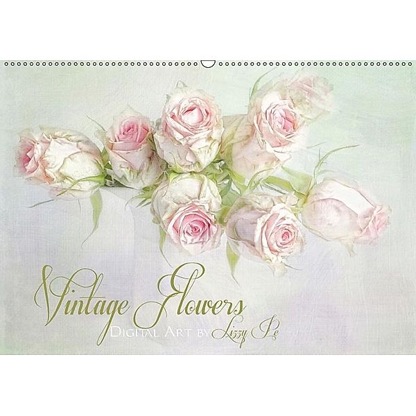 Vintage Flowers (Wandkalender 2017 DIN A2 quer), Lizzy Pe