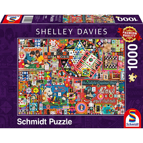 SCHMIDT SPIELE Vintage Gesellschaftsspiele (Puzzle), Shelley Davies