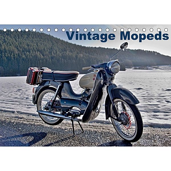 Vintage Mopeds (Tischkalender 2023 DIN A5 quer), insideportugal
