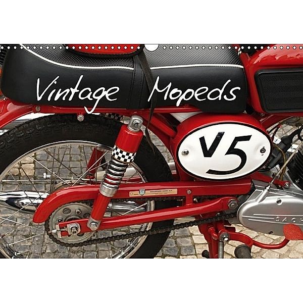 Vintage Mopeds (Wall Calendar 2018 DIN A3 Landscape), Atlantismedia