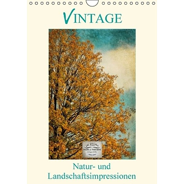 Vintage - Natur- und Landschaftsimpressionen (Wandkalender 2016 DIN A4 hoch), Angela Dölling