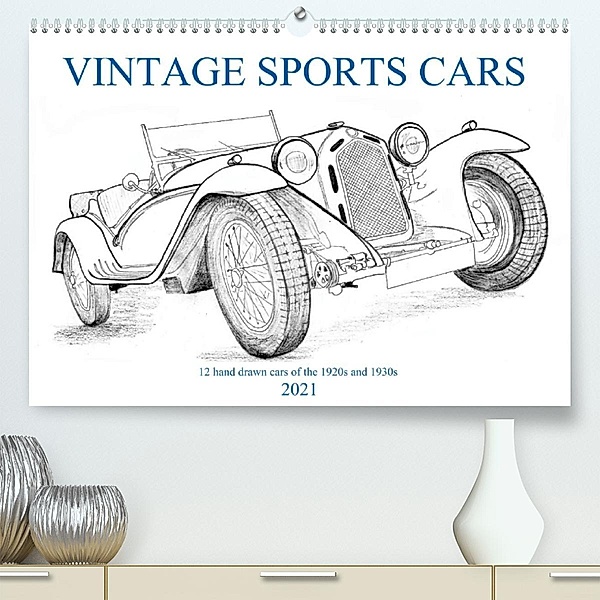 Vintage Sports Cars (Premium, hochwertiger DIN A2 Wandkalender 2021, Kunstdruck in Hochglanz), Wolfgang Simlinger