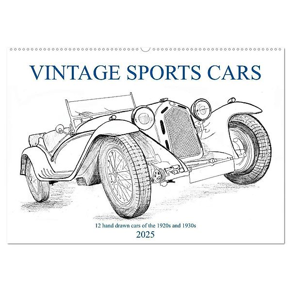 Vintage Sports Cars (Wandkalender 2025 DIN A2 quer), CALVENDO Monatskalender, Calvendo, Wolfgang Simlinger