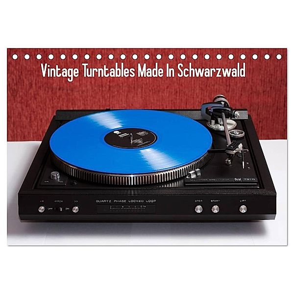 Vintage Turntables Made In Schwarzwald (Tischkalender 2025 DIN A5 quer), CALVENDO Monatskalender, Calvendo, Gerhard Müller