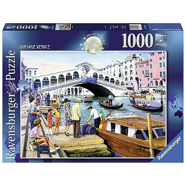 Vintage Venedig. Puzzle 1000 Teile.