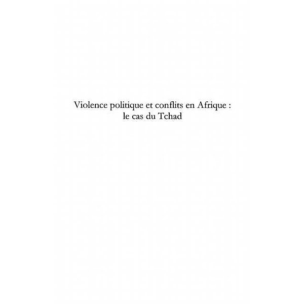 Violence politique et conflitsen afriqu / Hors-collection, Julien Mbem Andre
