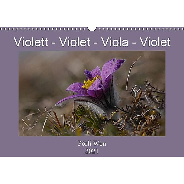 Violett - Violet - Viola - Violet (Wandkalender 2021 DIN A3 quer), Pörli Won