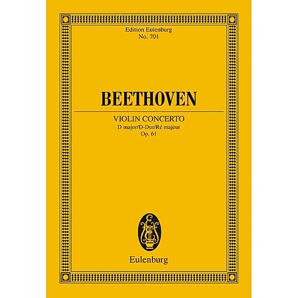 Violin Concerto D major, Ludwig van Beethoven