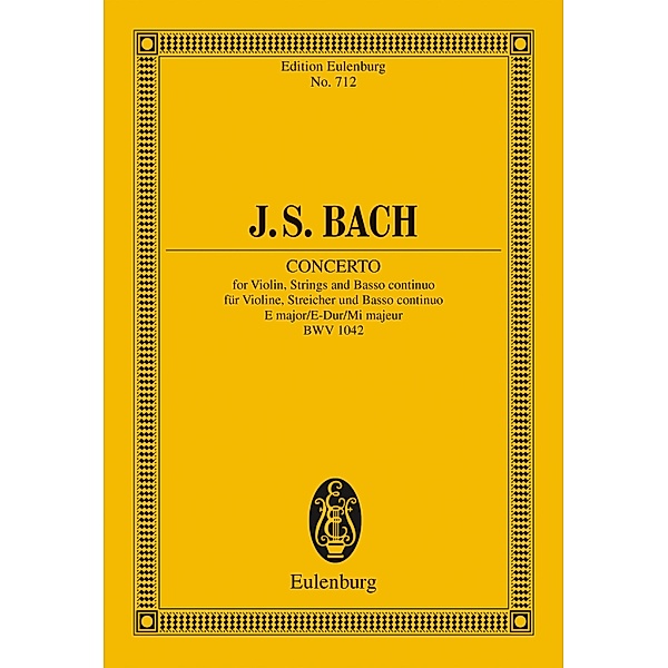 Violin Concerto, E major, Johann Sebastian Bach