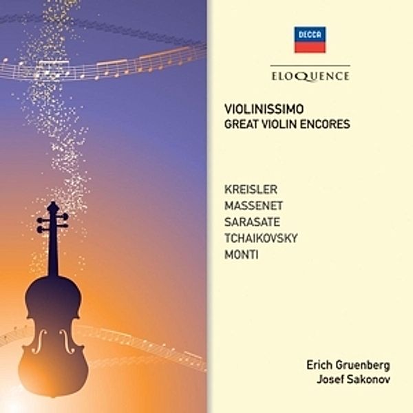 Violinissimo: Great Violin Encores, Gruenberg, Sakonov, London Festival Orch., Philharm.