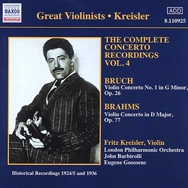 Violinkonzerte, Fritz Kreisler, Goossens, Barbir