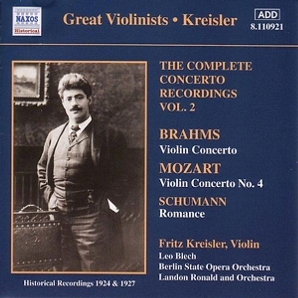 Violinkonzerte, Fritz Kreisler, Blech, Ronald