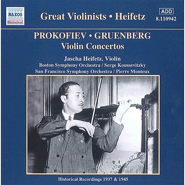 Violinkonzerte, Jascha Heifetz, Koussevitzky, Mo