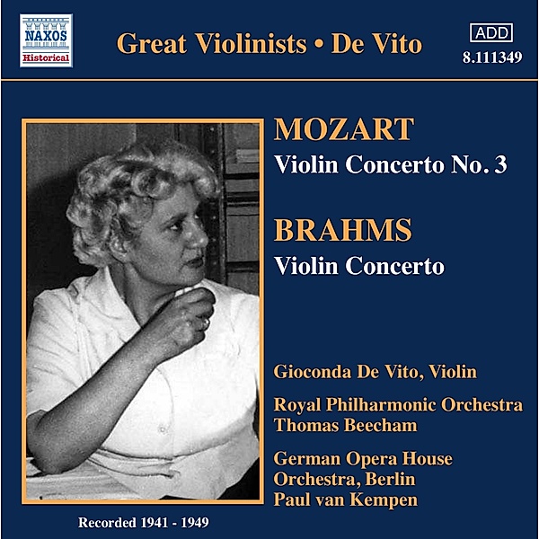 Violinkonzerte, De Vito, Beecham, Van Kempen