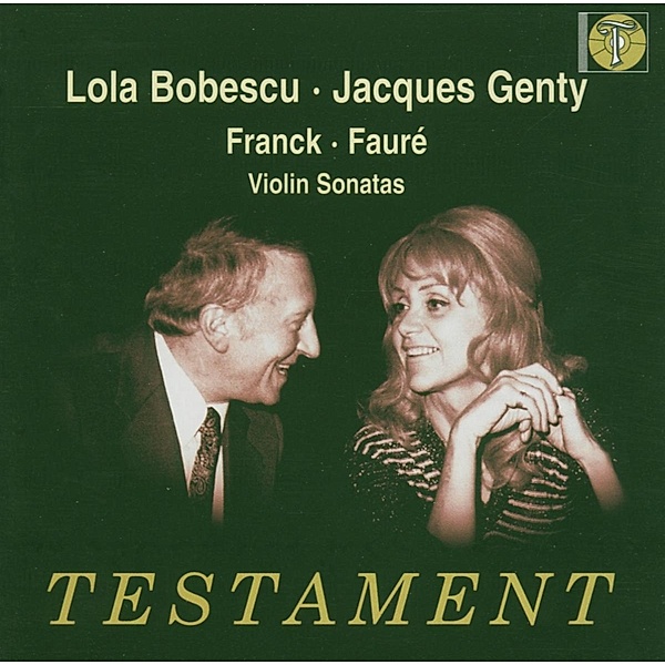 Violinsonate In A/Violinsonate Nr.1 In A Op.13, Bobescu.Lola, Jacques Genty