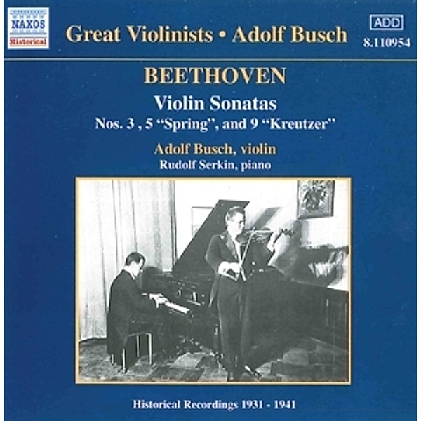 Violinsonaten, Adolf Busch, Rudolf Serkin