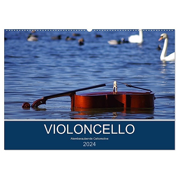 VIOLONCELLO - atemberaubende Cellomotive (Wandkalender 2024 DIN A2 quer), CALVENDO Monatskalender, Daniel Hoffmann