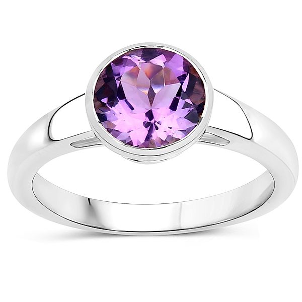 Vira Jewels Ring 925/- Sterling Silber Amethyst lila Glänzend 1,71 ct. (Größe: 019 (60,0))