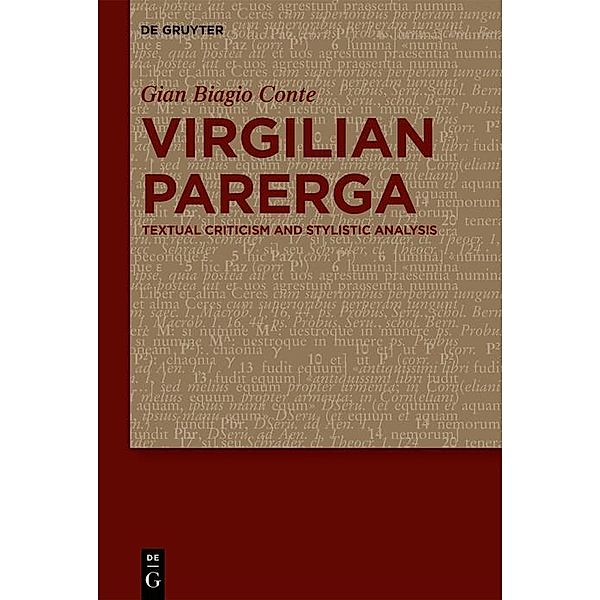 Virgilian Parerga, Gian Biagio Conte