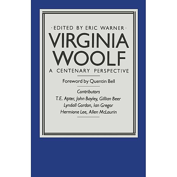 Virginia Woolf / Studies in 20th Century Literature