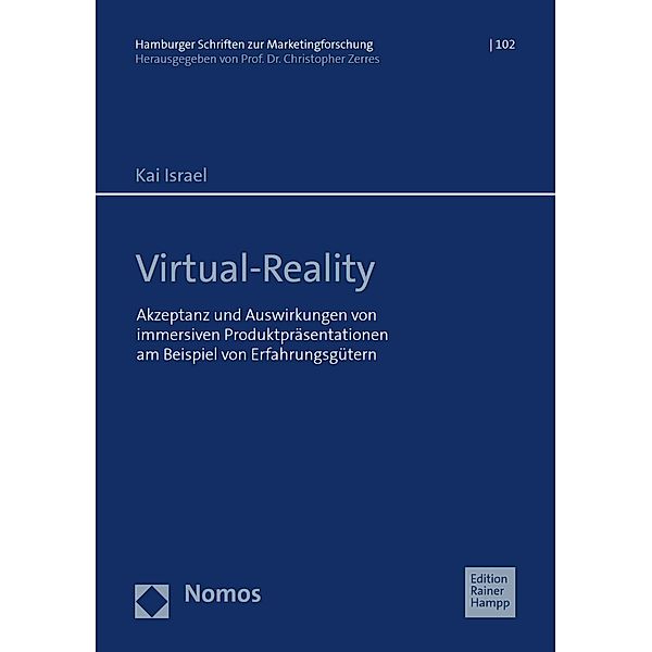 Virtual-Reality / Hamburger Schriften zur Marketingforschung Bd.102, Kai Israel
