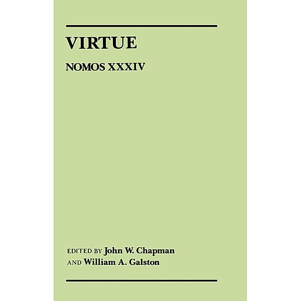 Virtue / NOMOS - American Society for Political and Legal Philosophy Bd.19