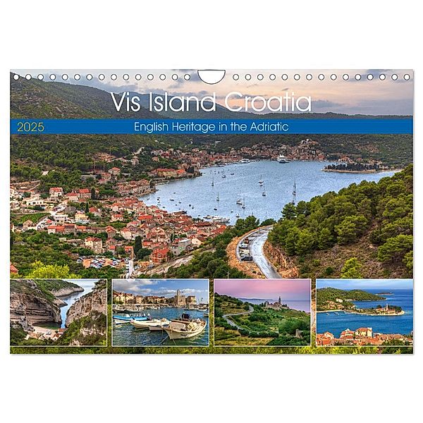 Vis Island Croatia - English Heritage in the Adriatic (Wall Calendar 2025 DIN A4 landscape), CALVENDO 12 Month Wall Calendar, Calvendo, Joana Kruse