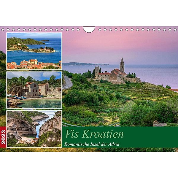 Vis Kroatien - Romantische Insel der Adria (Wandkalender 2023 DIN A4 quer), Joana Kruse
