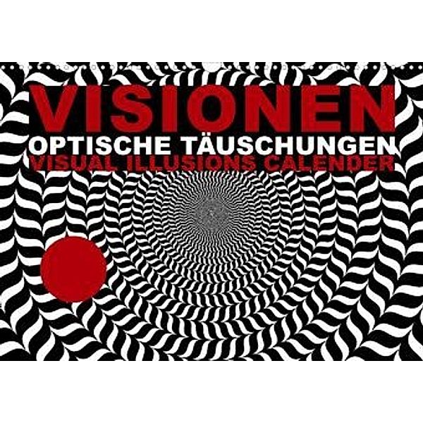 VISIONEN - optische Täuschungen (Wandkalender 2021 DIN A3 quer), steckandose, dmr