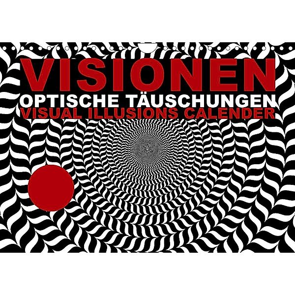 VISIONEN - optische Täuschungen (Wandkalender 2023 DIN A4 quer), steckandose, dmr