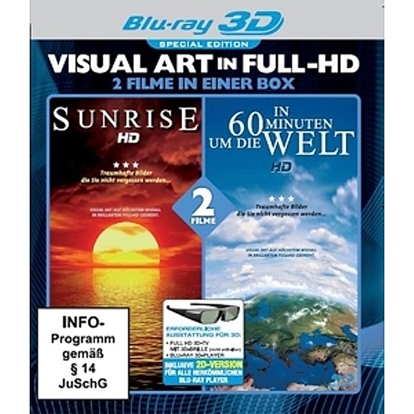Visual Art Full HD: Sunrise + In 60 Minuten um die Welt 3D, Diverse Interpreten