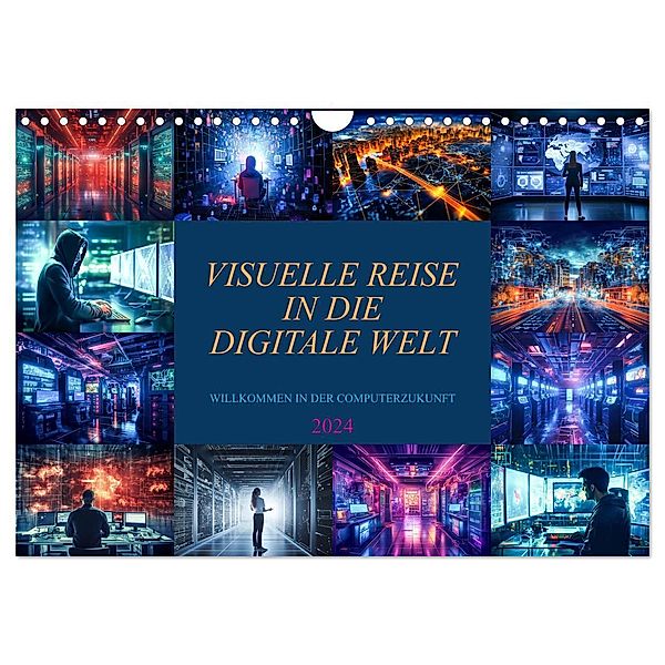 Visuelle Reise in die digitale Welt (Wandkalender 2024 DIN A4 quer), CALVENDO Monatskalender, Dirk Meutzner