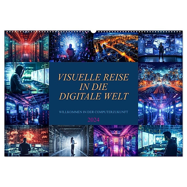 Visuelle Reise in die digitale Welt (Wandkalender 2024 DIN A2 quer), CALVENDO Monatskalender, Dirk Meutzner