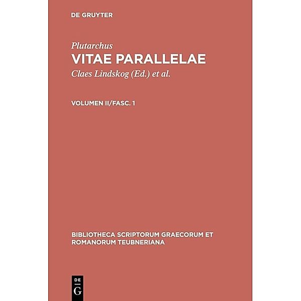 Vitae parallelae.Vol.2/Fasc.1, Plutarch